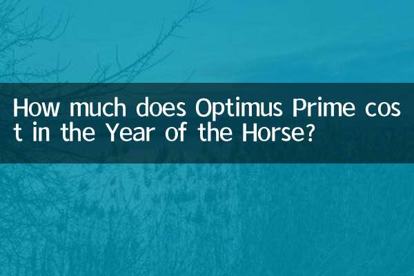 Quanto costa Optimus Prime nell'Anno del Cavallo?