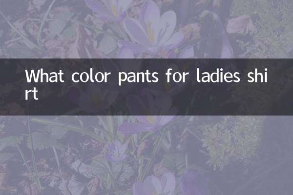 What color pants for ladies shirt