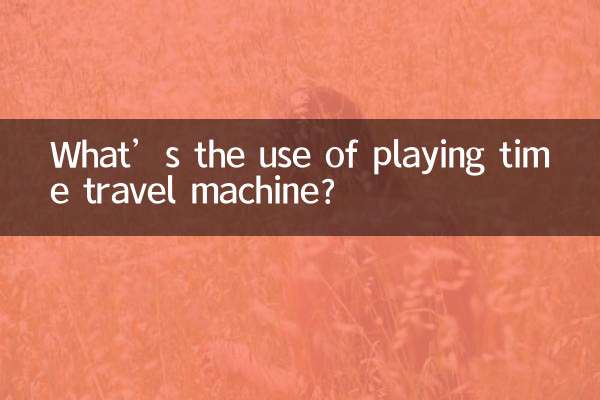 What’s the use of playing time travel machine?