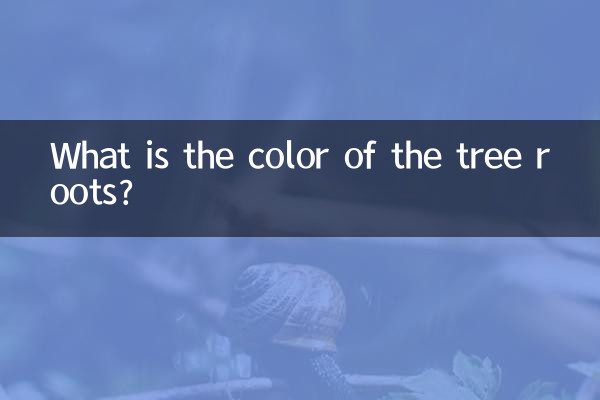 What is the color of the tree roots?