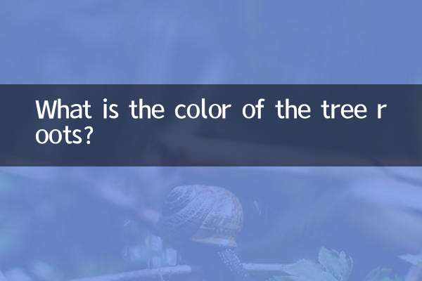 What is the color of the tree roots?