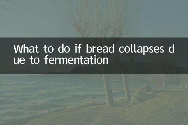 What to do if bread collapses due to fermentation