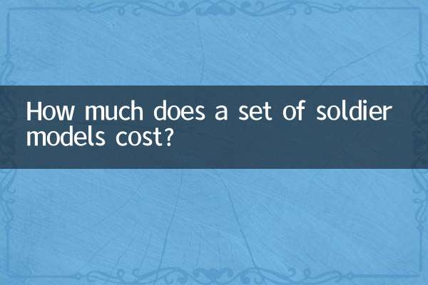 How much does a set of soldier models cost?