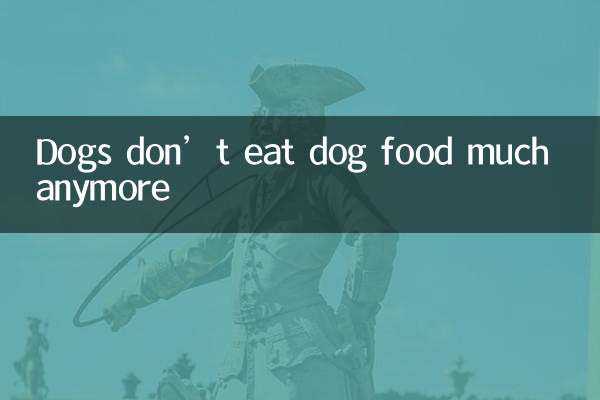 Hunde fressen nicht mehr viel Hundefutter