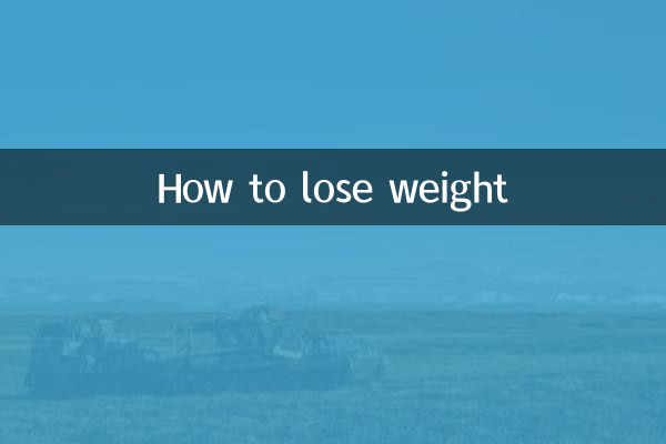 Wie man Gewicht verliert
