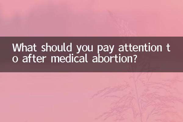 À quoi faut-il faire attention après un avortement médicamenteux ?