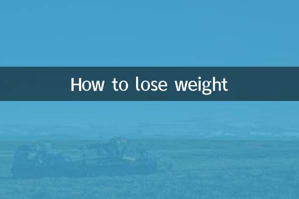 Wie man Gewicht verliert