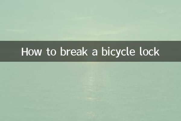 Cómo romper el candado de una bicicleta