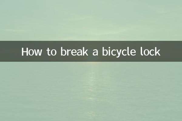 Cómo romper el candado de una bicicleta