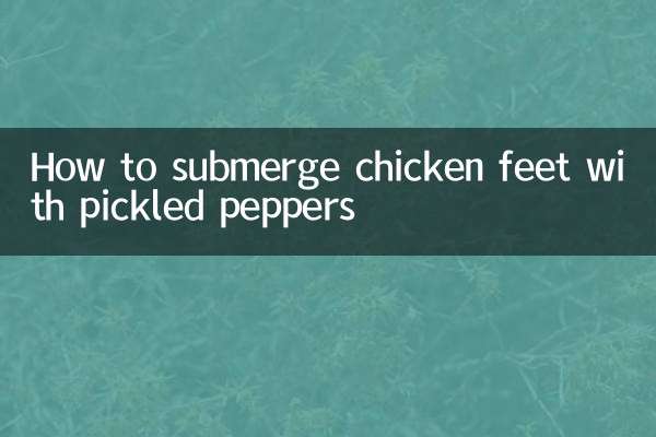 Como submergir pés de frango com pimentão em conserva