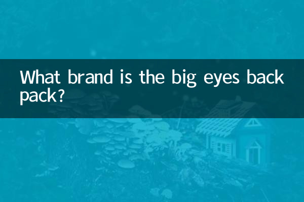 De quelle marque est le sac à dos aux grands yeux ?