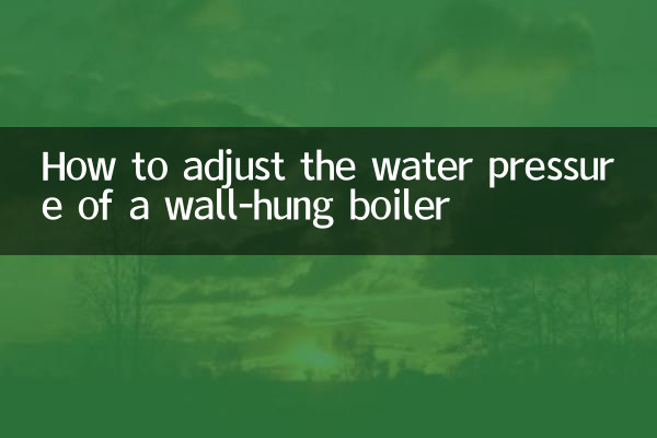Как отрегулировать напор воды настенного котла