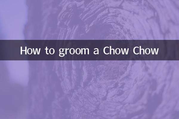 チャウチャウの手入れの仕方
