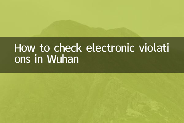 Come controllare le violazioni elettroniche a Wuhan