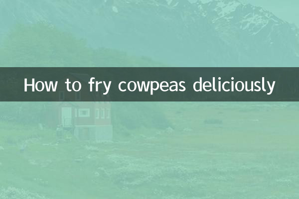 Come friggere deliziosamente i fagioli dall'occhio