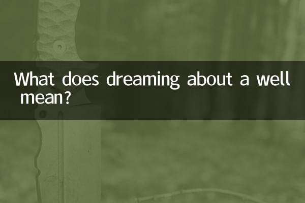 Que signifie rêver d'un puits ?