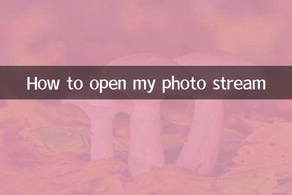 我的照片流怎么打开