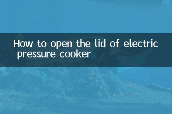 इलेक्ट्रिक प्रेशर कुकर का ढक्कन कैसे खोलें