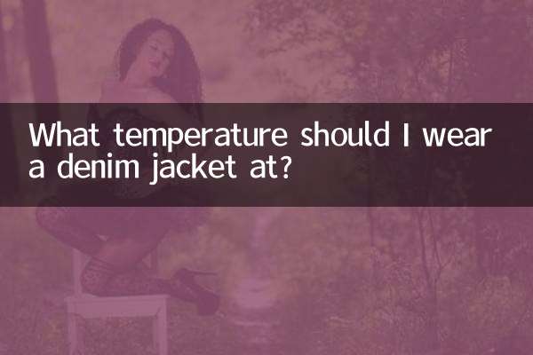 데님 재킷을 입으면 어떤 온도에서 입어야 하나요?