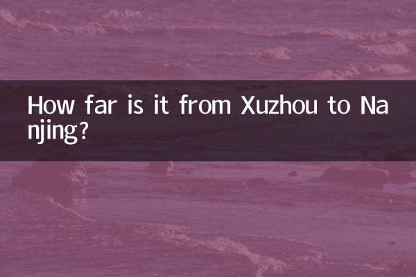 How far is it from Xuzhou to Nanjing?