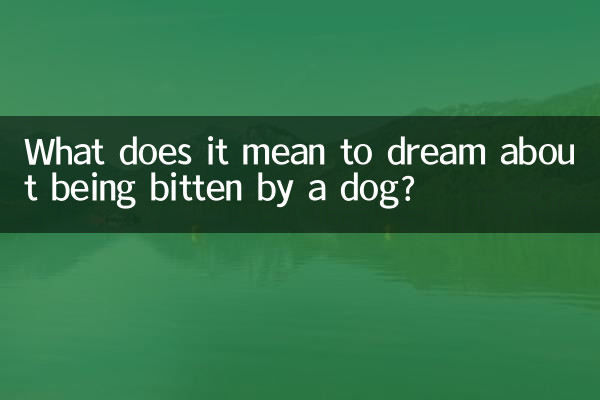 O que significa sonhar sendo mordido por um cachorro?