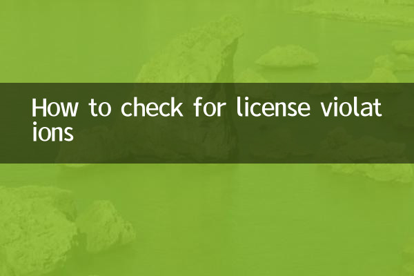 Come verificare eventuali violazioni della licenza