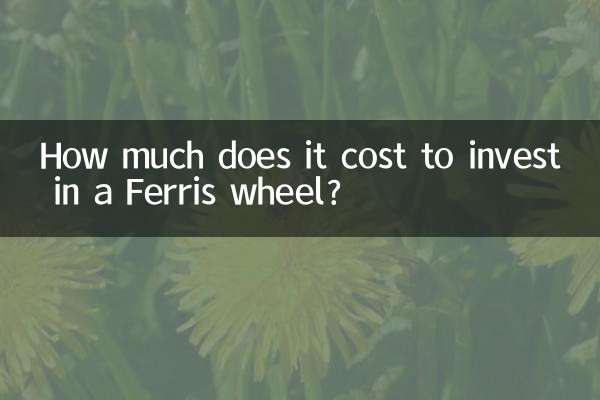 كم يكلف الاستثمار في عجلة فيريس؟