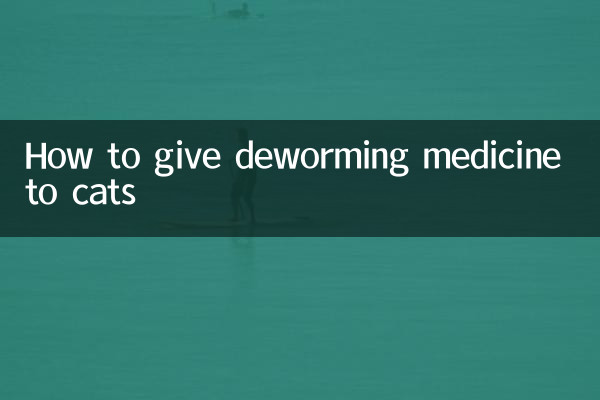 怎麼給貓滴驅蟲藥