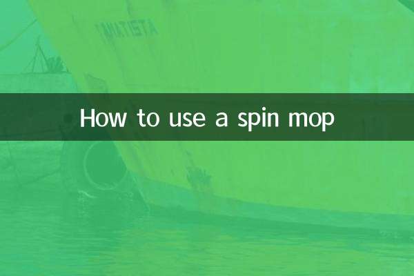 Como usar um esfregão giratório