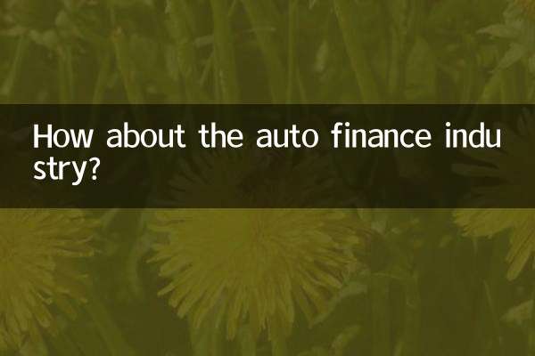 E quanto ao setor de financiamento de automóveis?