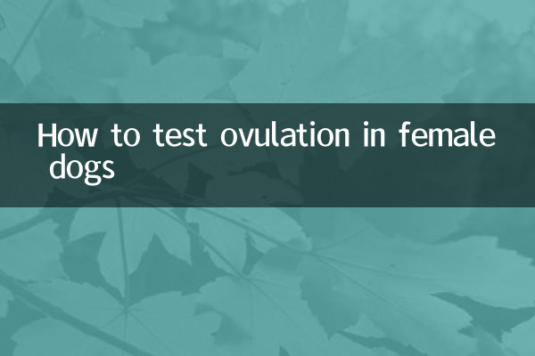 Как проверить овуляцию у сук