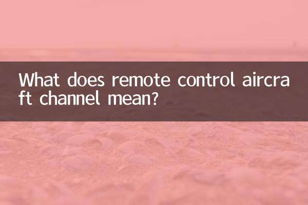 O que significa canal de aeronave de controle remoto?