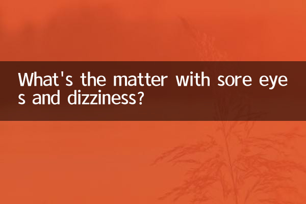 आँखों में दर्द और चक्कर आने का क्या मामला है?