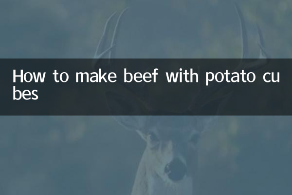 Como fazer carne com cubos de batata