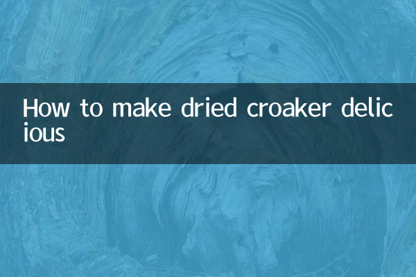 How to make dried croaker delicious