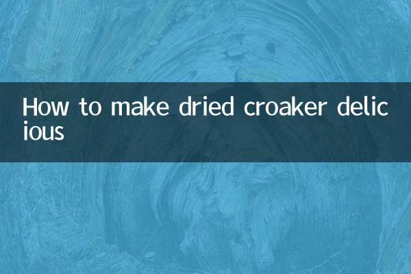 How to make dried croaker delicious
