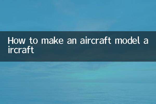 Comment fabriquer un modèle d'avion aéronef