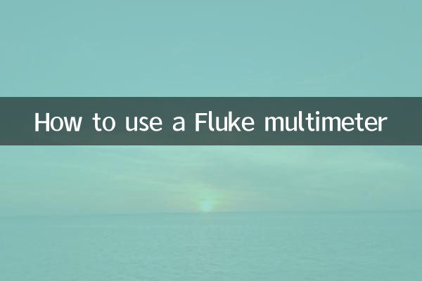 So verwenden Sie einen Fluke -Multimeter
