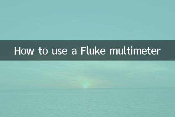 So verwenden Sie einen Fluke -Multimeter