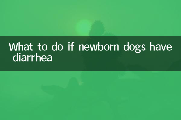 Cosa fare se i cani neonati hanno la diarrea