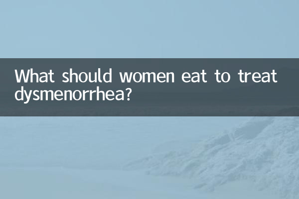 Was sollten Frauen zur Behandlung von Dysmenorrhoe essen?