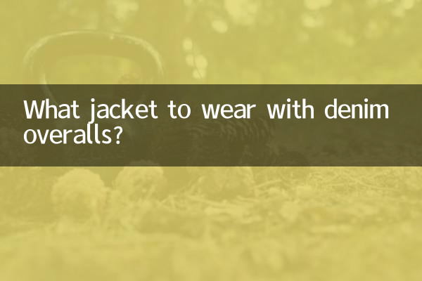 What jacket to wear with denim overalls?