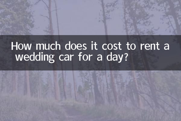 Combien coûte la location d’une voiture de mariage pour une journée ?
