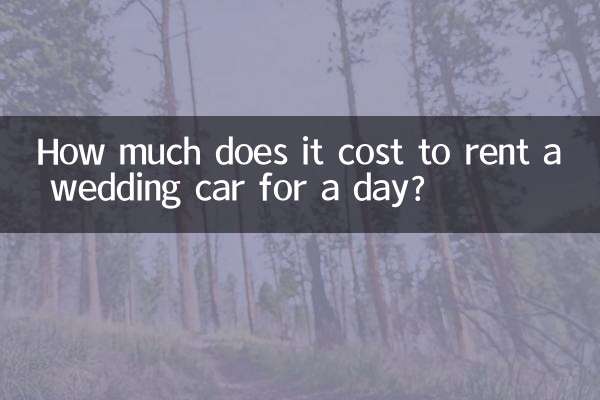 How much does it cost to rent a wedding car for a day?