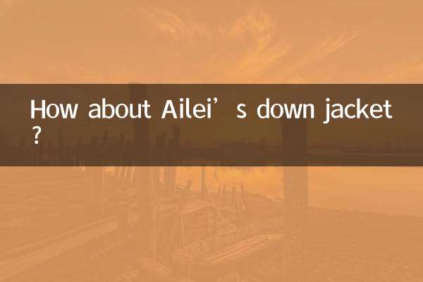 ماذا عن سترة Ailei أسفل؟