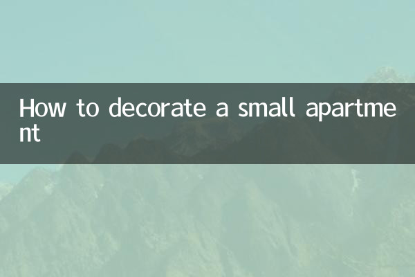 How to decorate a small apartment