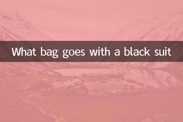 Que bolsa combina com um terno preto