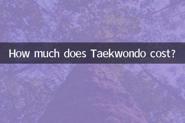Quanto custa o Taekwondo?