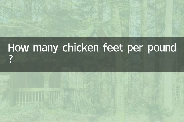Quantos pés de galinha por quilo?