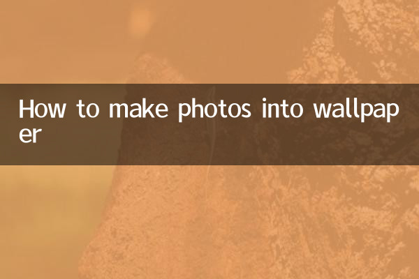How to make photos into wallpaper
